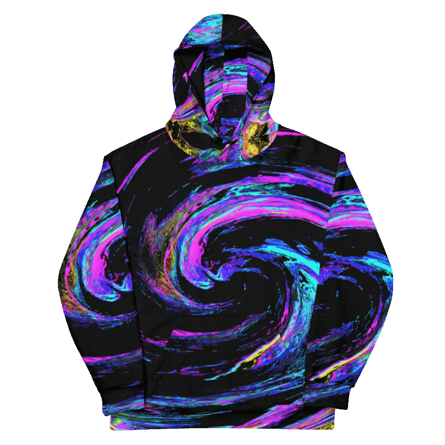 Abstract Swirling Long Grass Unisex Pull Over Hoodie product image (12)
