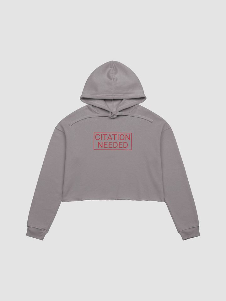 Citation Needed Fleece Crop Hoodie product image (29)