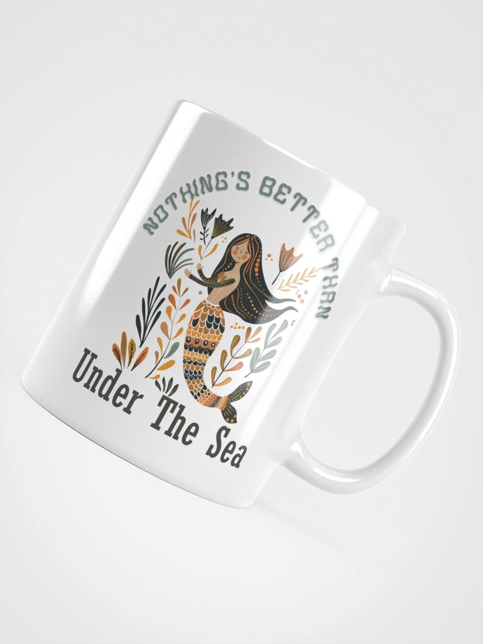 Under The Sea Mermaid White Glossy Mug product image (1)
