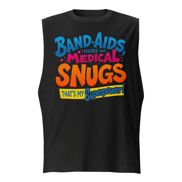 medical snugs, band aids, my superpower Muscle Tank product image (1)