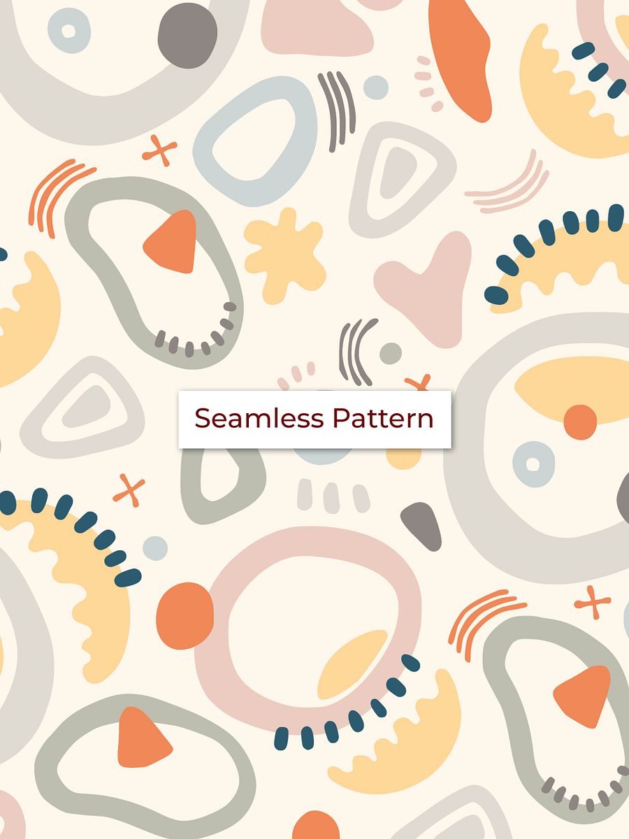 Attractive Shapes for Newborns - Single Seamless Pattern product image (1)