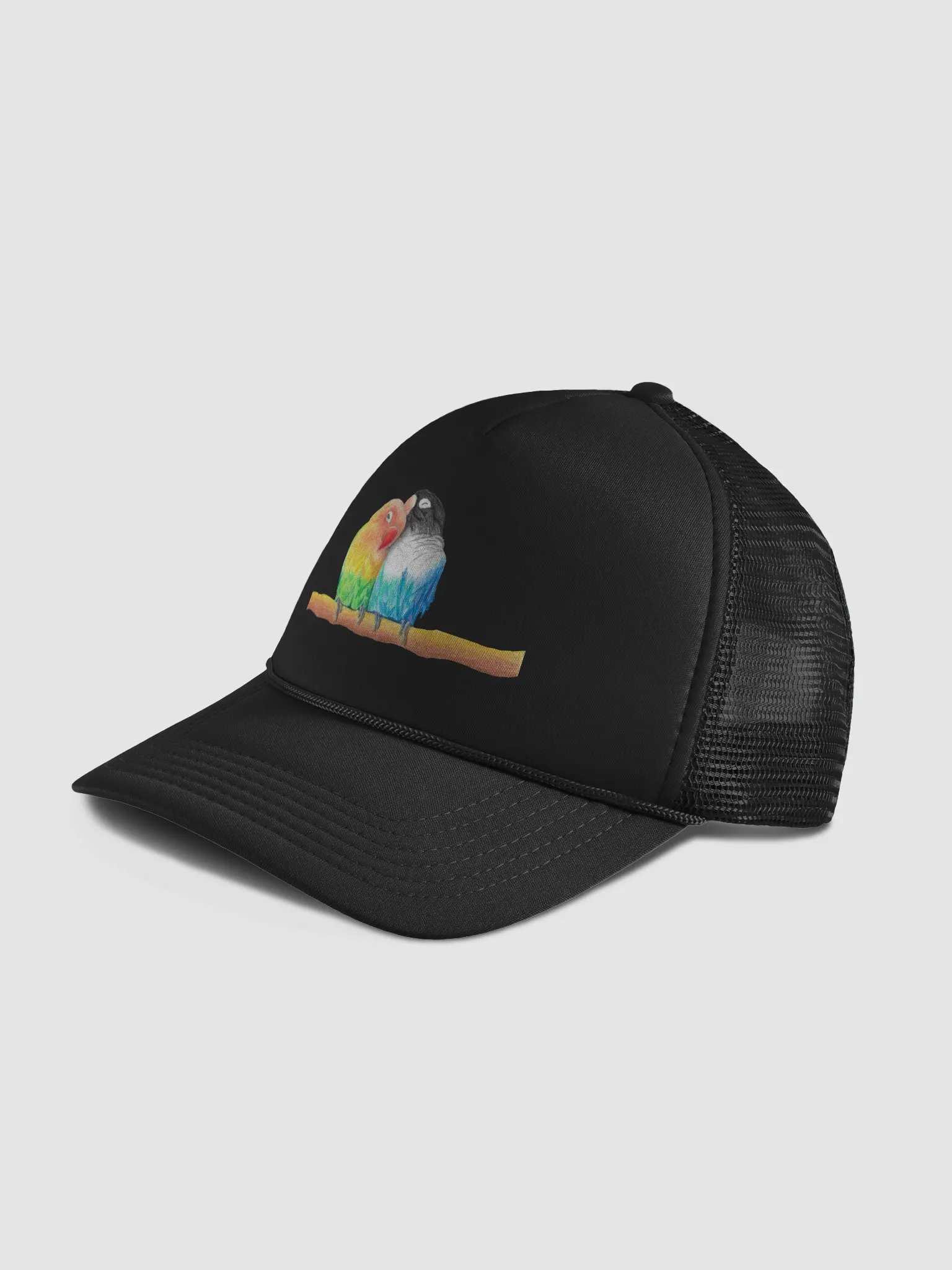 Lovebirds Drawing Cap product image (8)