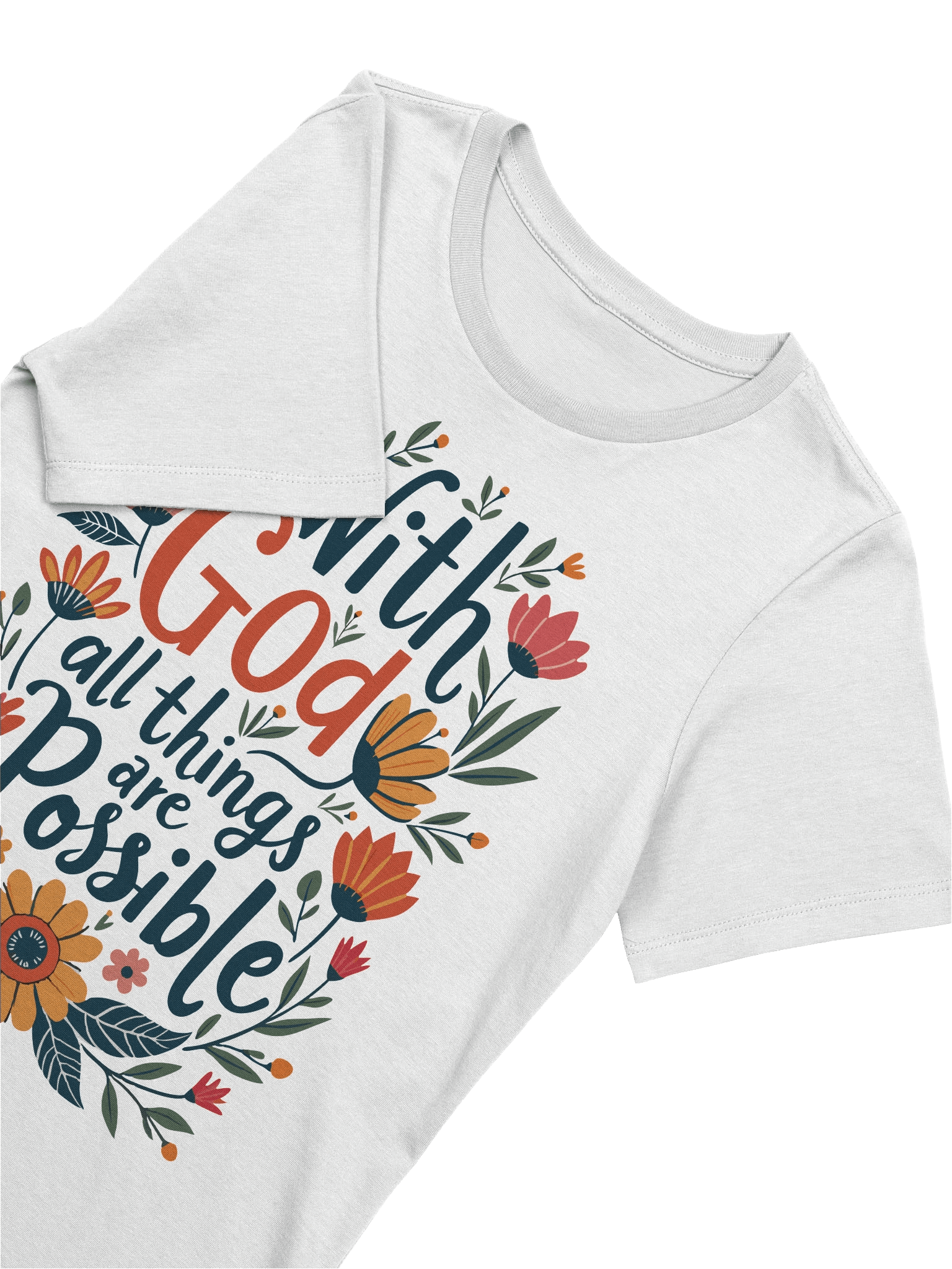 Women's Supersoft Relaxed-fit T-Shirt With God All Things Are Possible product image (27)