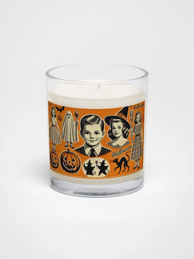 Happy Vintage Halloween Candle