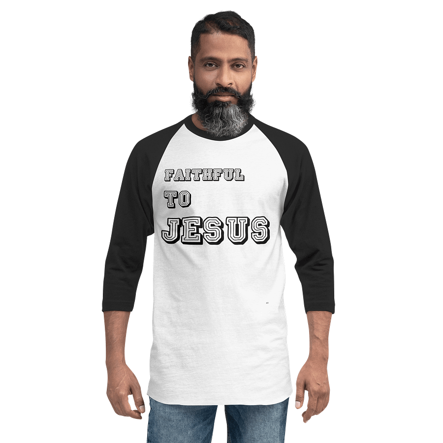 JESUS IS FAITHFUL Tultex Fine Jersey Raglan Tee product image (6)