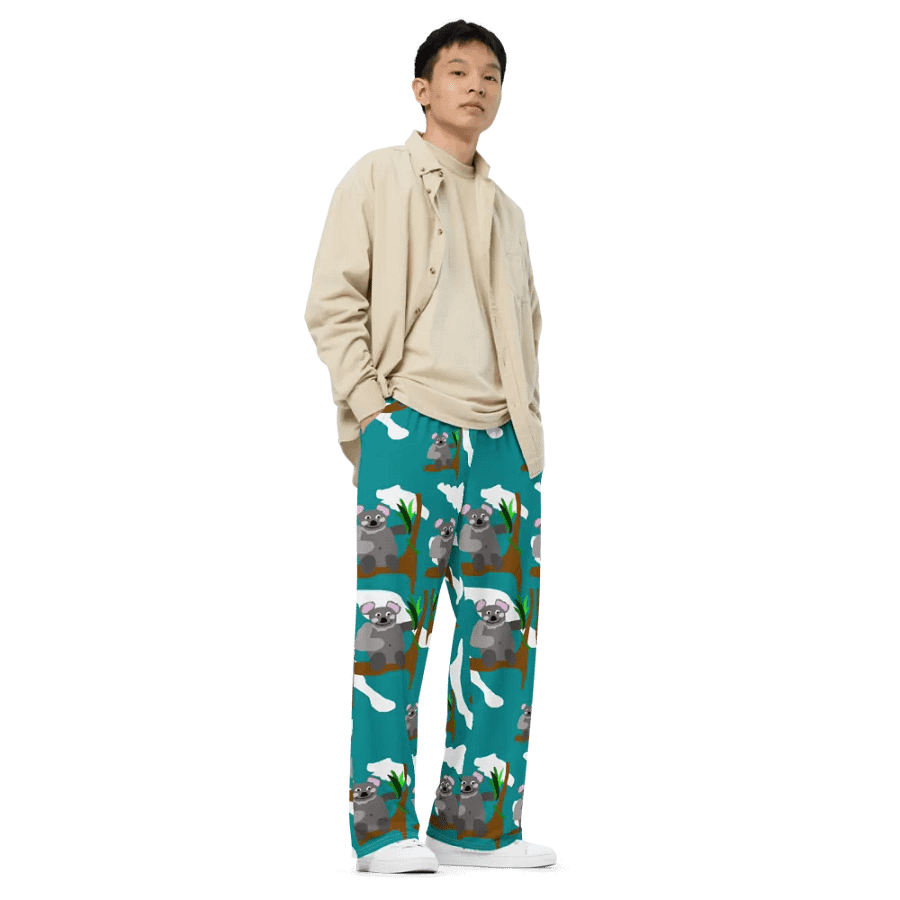 Koala Bears Pattern Wideleg Pants product image (3)