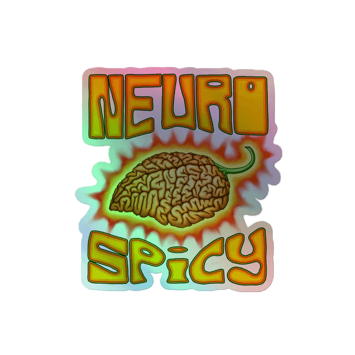 Neurospicy Holo Sticker product image (2)