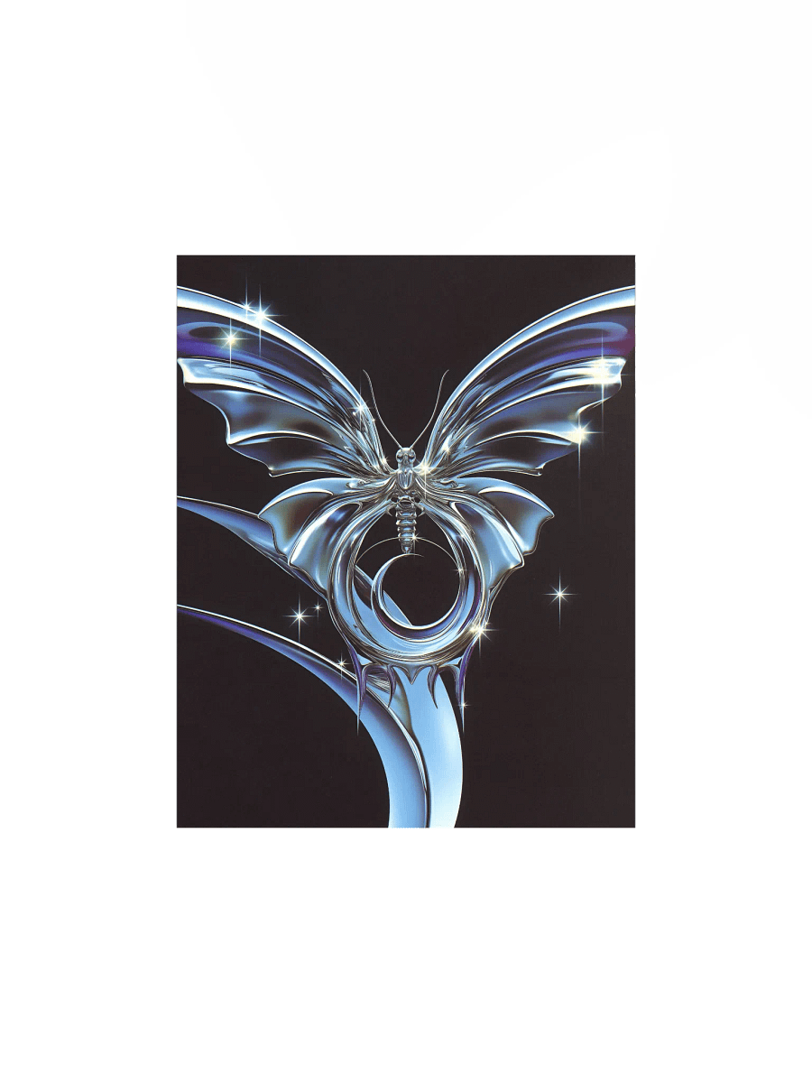 Metallic Butterfly Matte Poster product image (2)