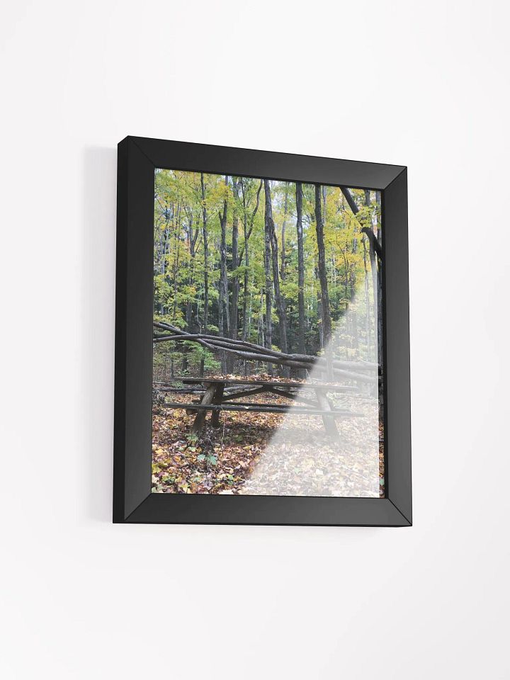 Picnic Table in the Fall High Quality Matte Poster product image (2)