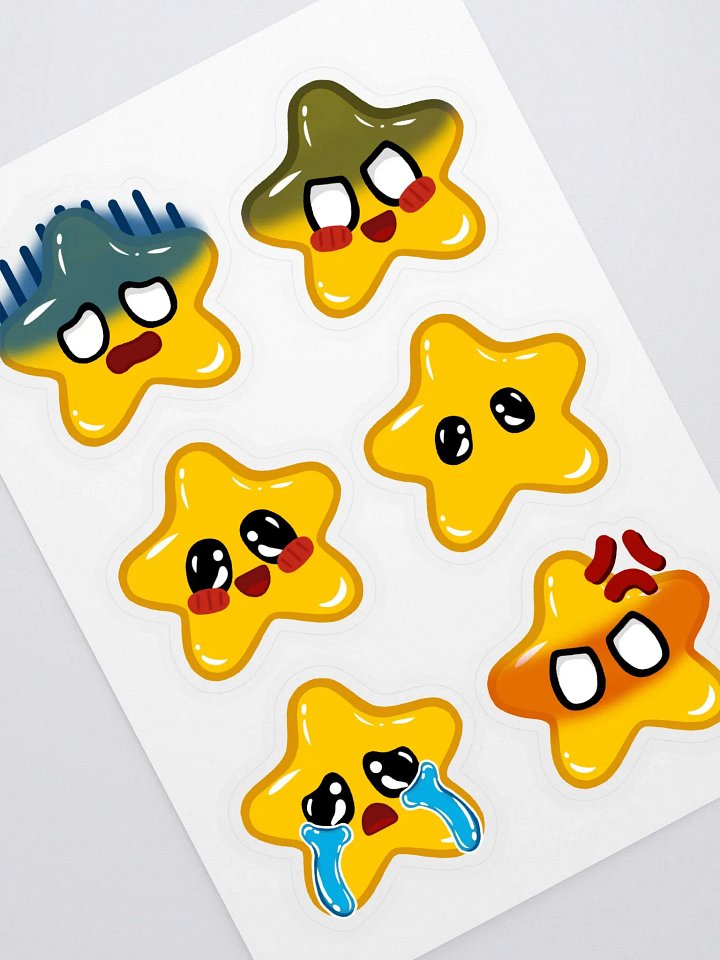 Expressive Star Sticker Sheet product image (1)
