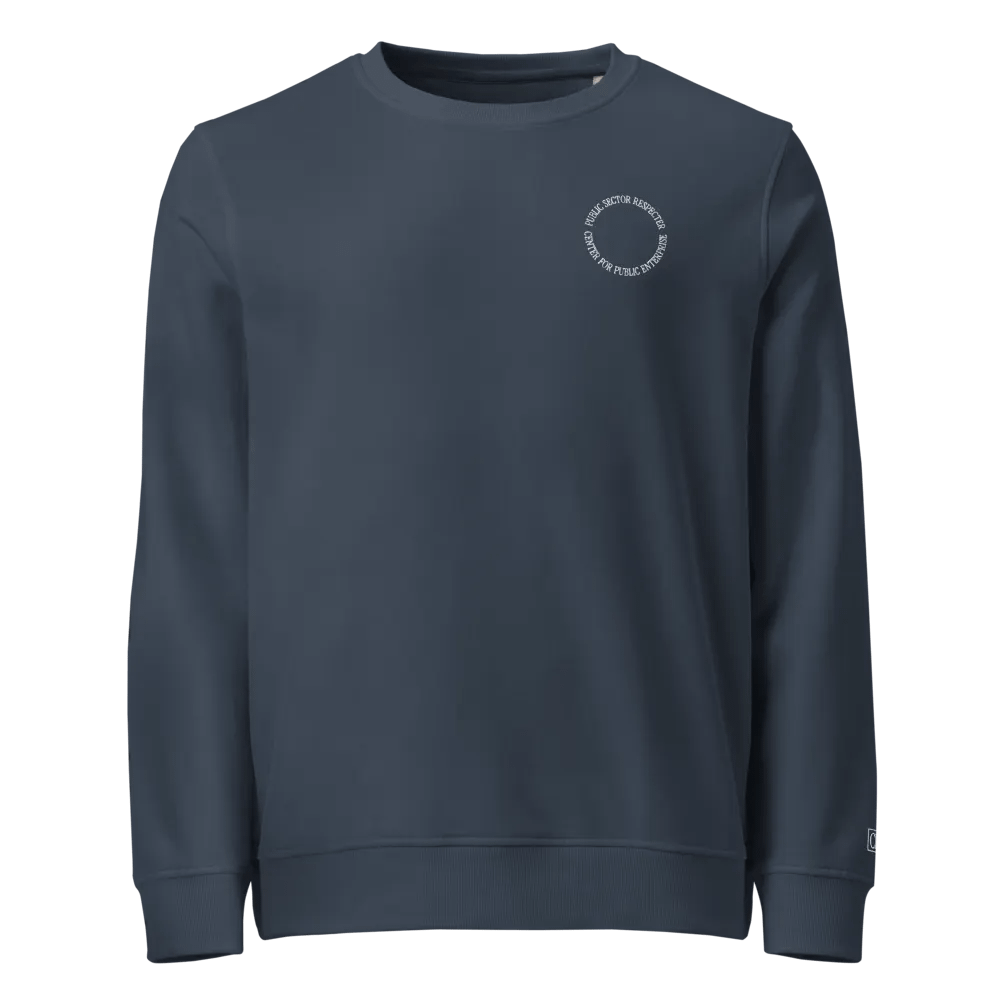 Embroidered Circle Crewneck (Navy) product image (1)