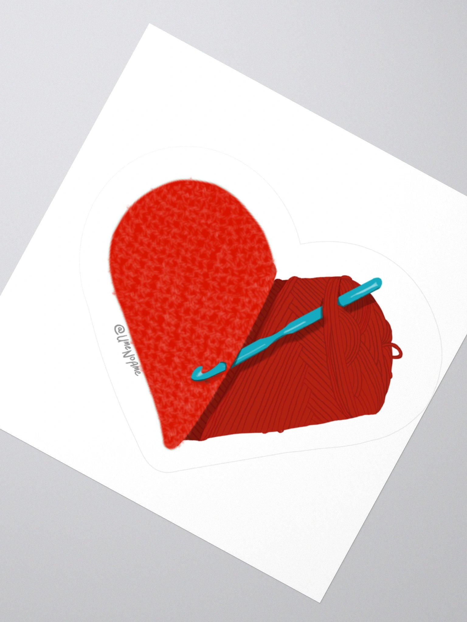 Crochet Love - Red Sticker product image (6)