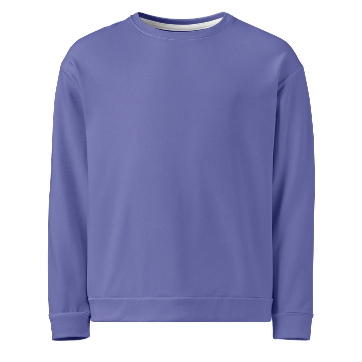 I Own a House in Aspen Violet Blue Solid Color Eco Friendly Unisex Sweatshirt product image (1)