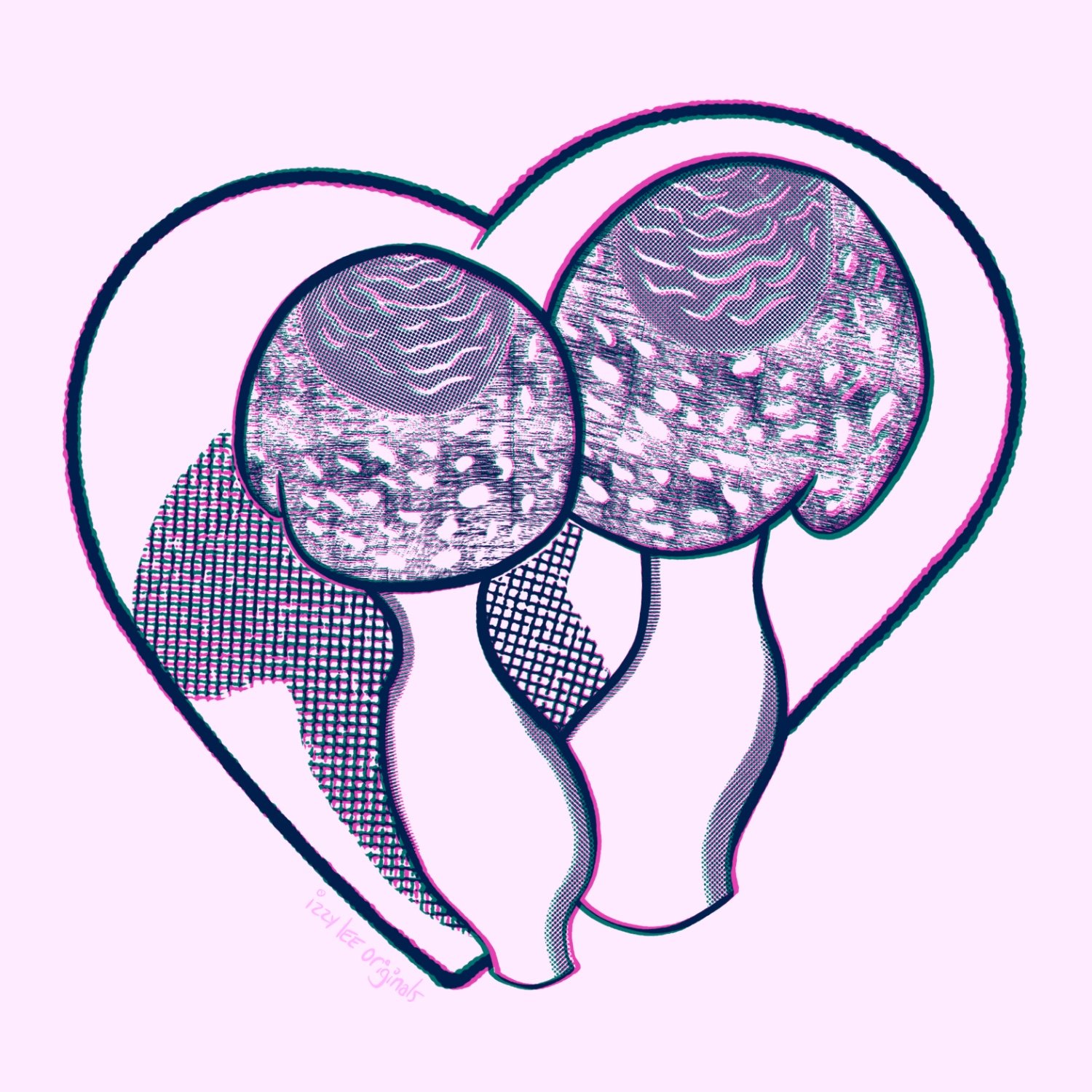 Mushroom Lovers Print product image (1)