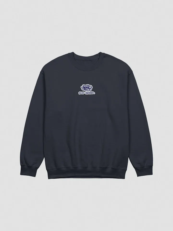BUSY-BRAINED embroidered crewneck (blue bubble design) product image (2)