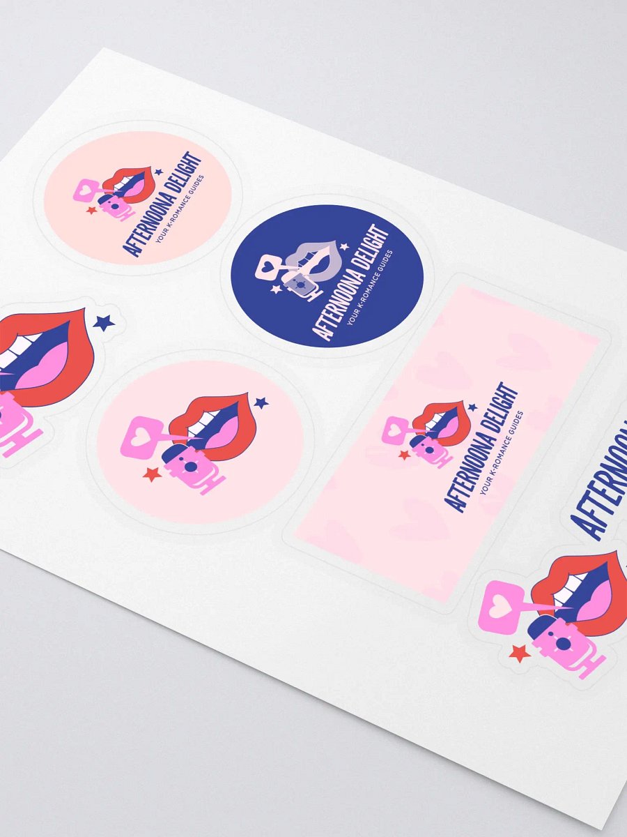 AfterNoona Delight Logo Sticker Sheet product image (2)