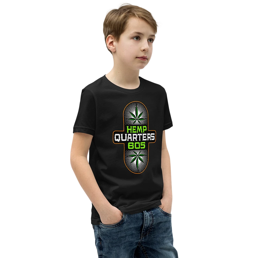 Hemp Quarters Kid's Black Front/Back T-Shirt product image (4)