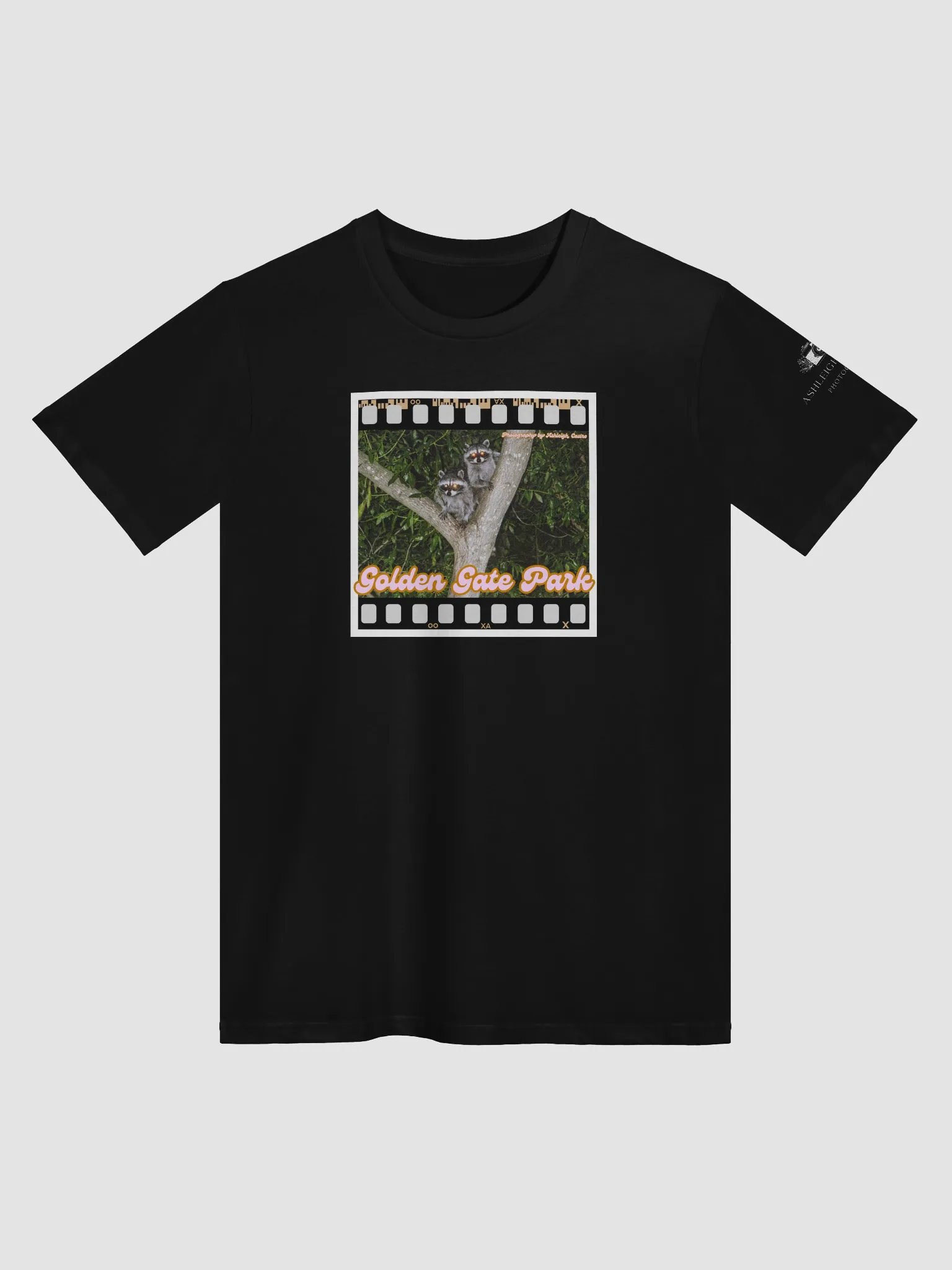 Golden Gate Park Raccoons T-Shirt Black product image (1)