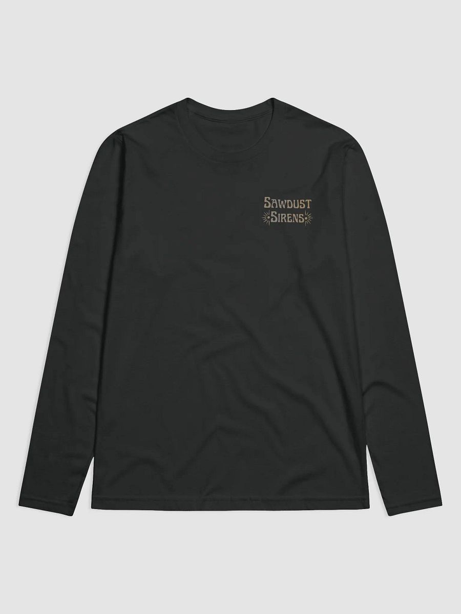 Blonde Chainsaw Pinup Unisex Fitted Long Sleeve Crew Neck Shirt product image (2)