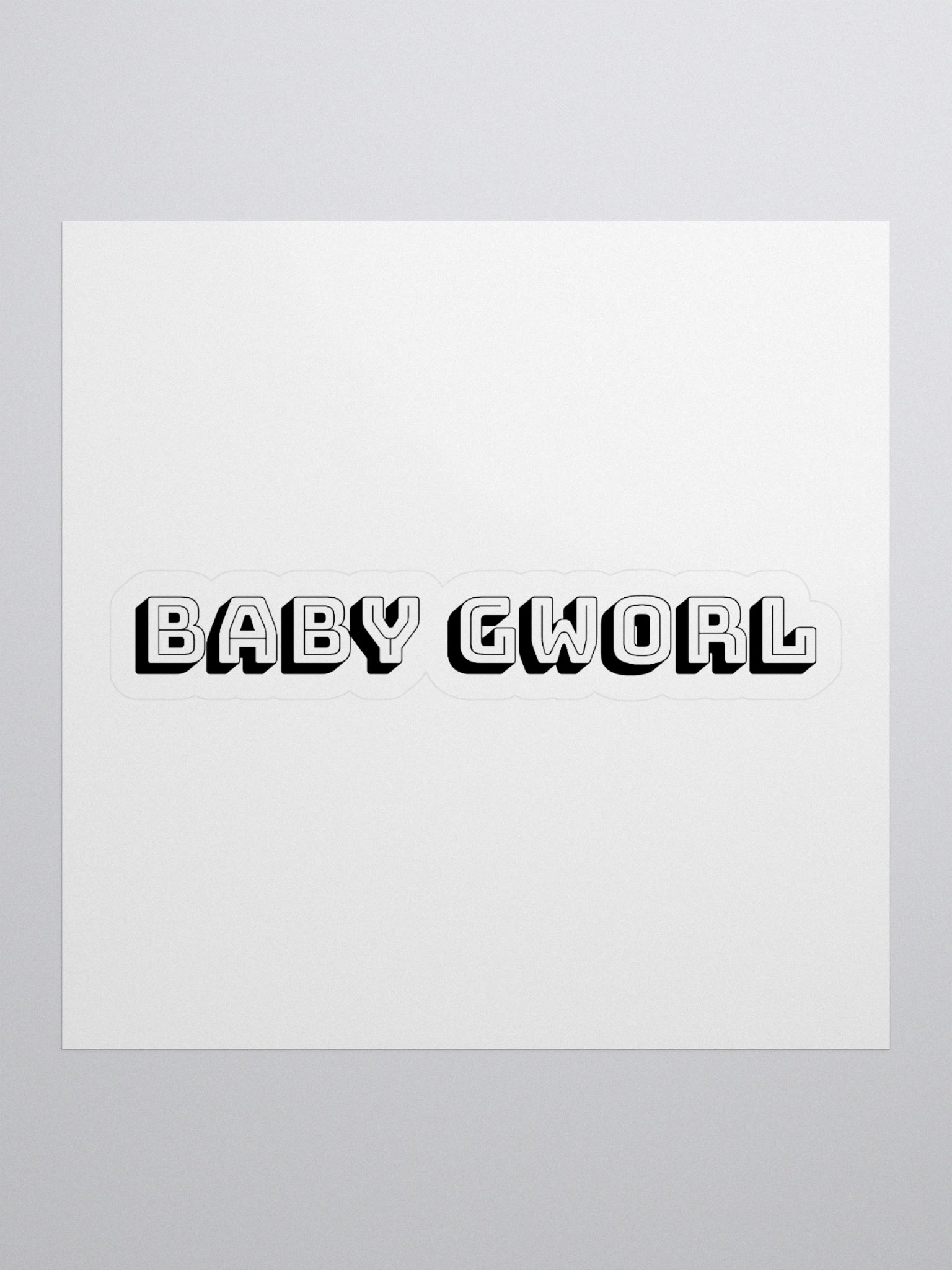 Baby Gworl Sticker product image (1)