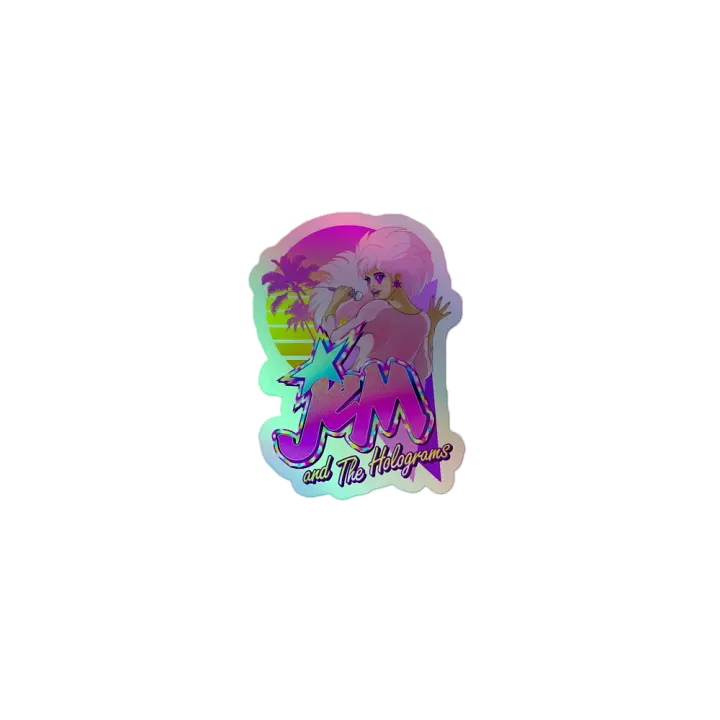 Jem Vaporwave Tribute Holofoil Sticker product image (1)