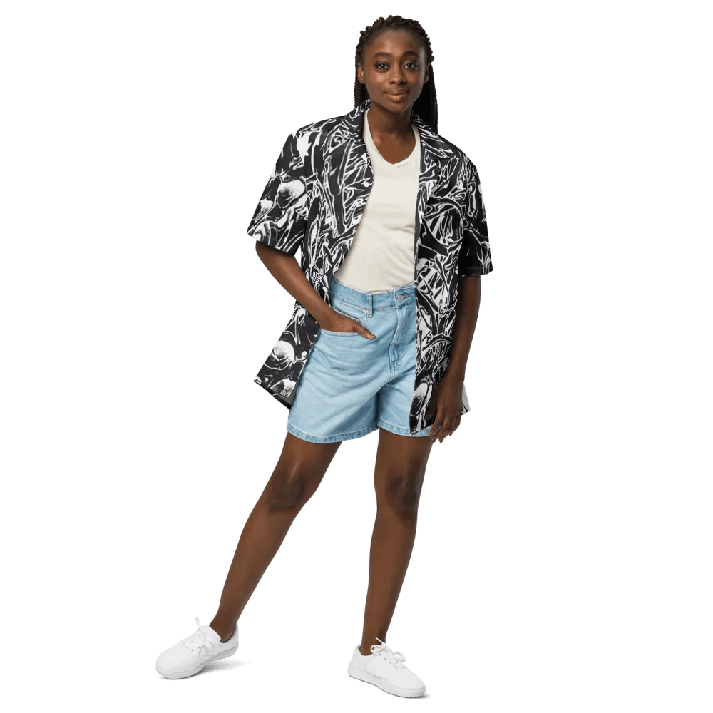 Gothic Tribal Fusion Hawaiian Shirt product image (3)