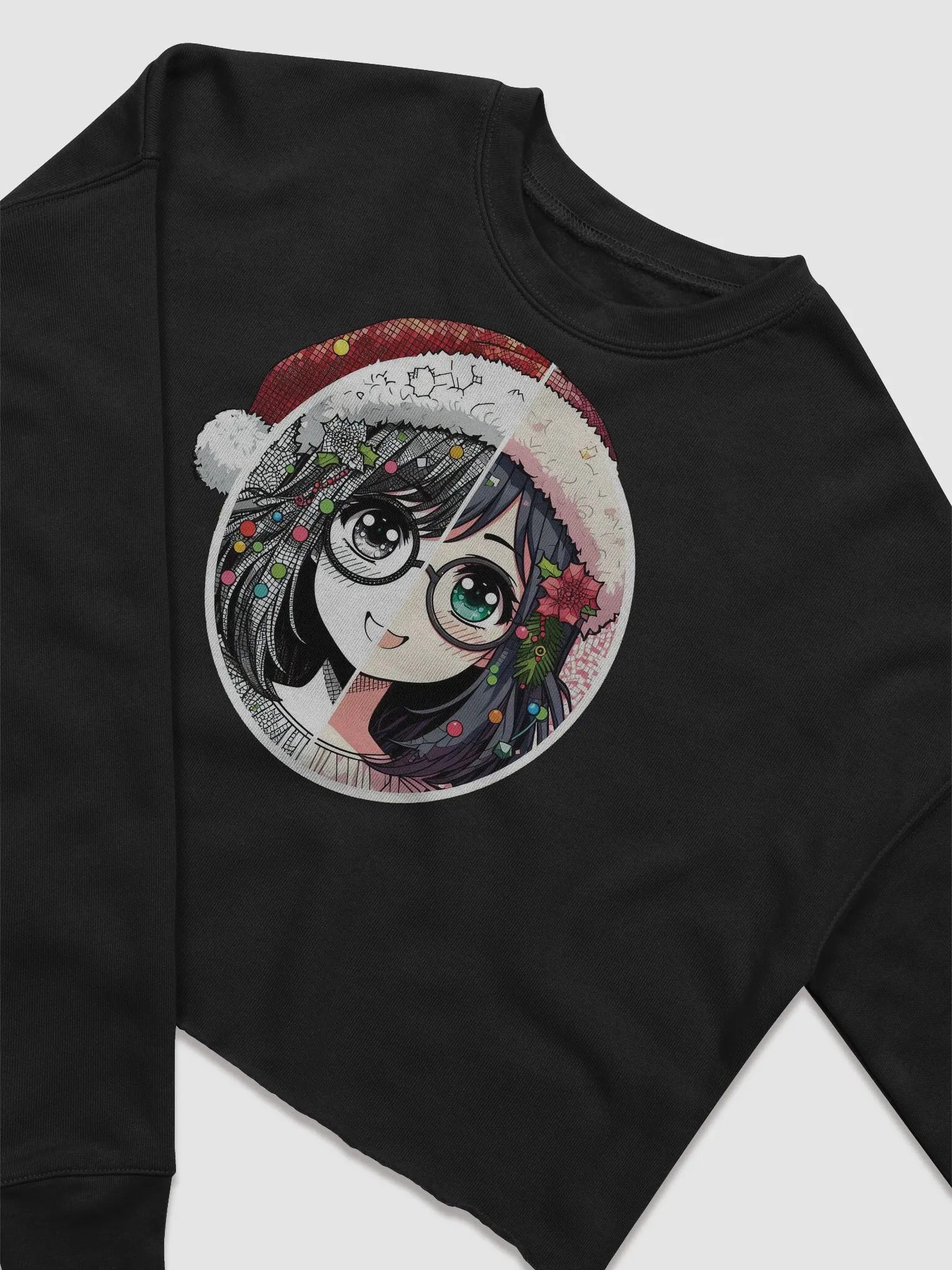 Gold Dot Fleece Crop Sweatshirt product image (3)