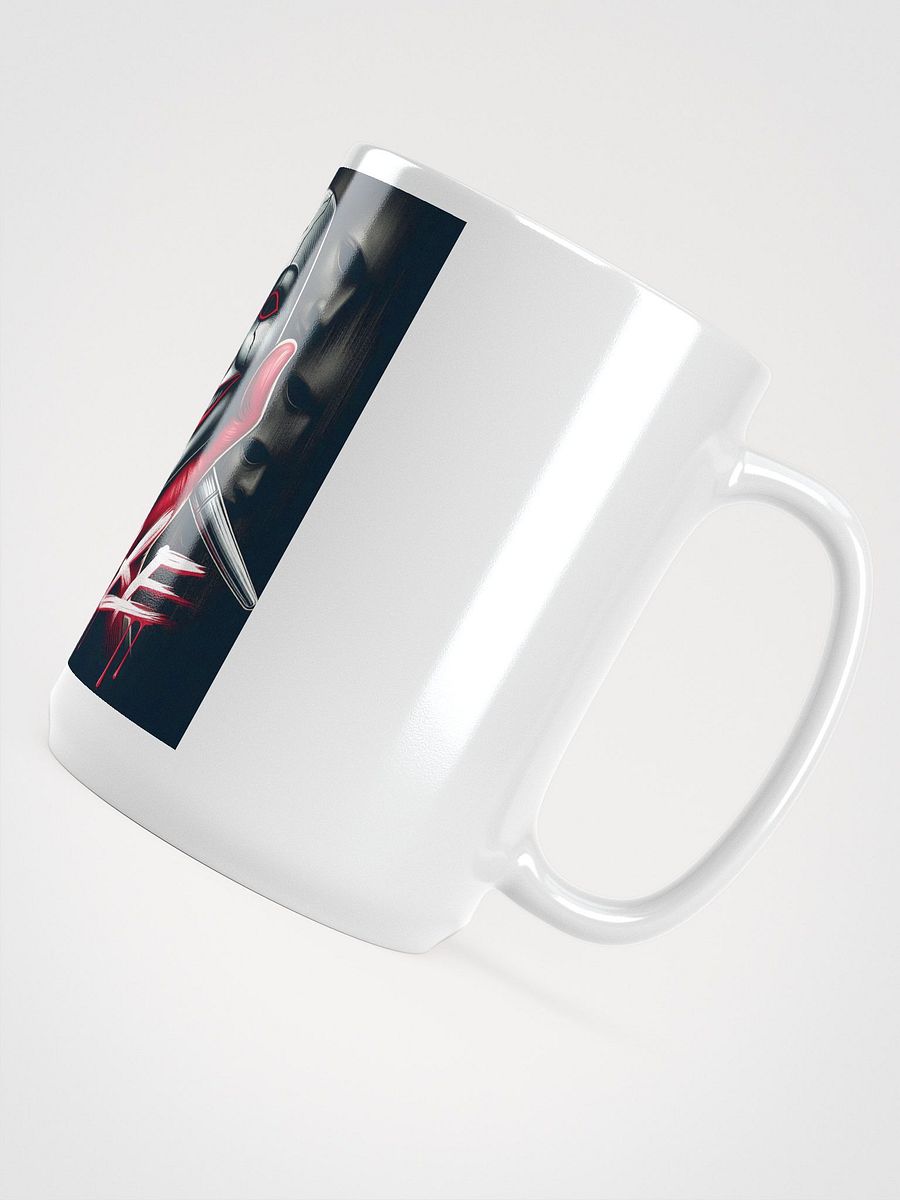 Feathered AD Logo White Glossy Mug product image (4)