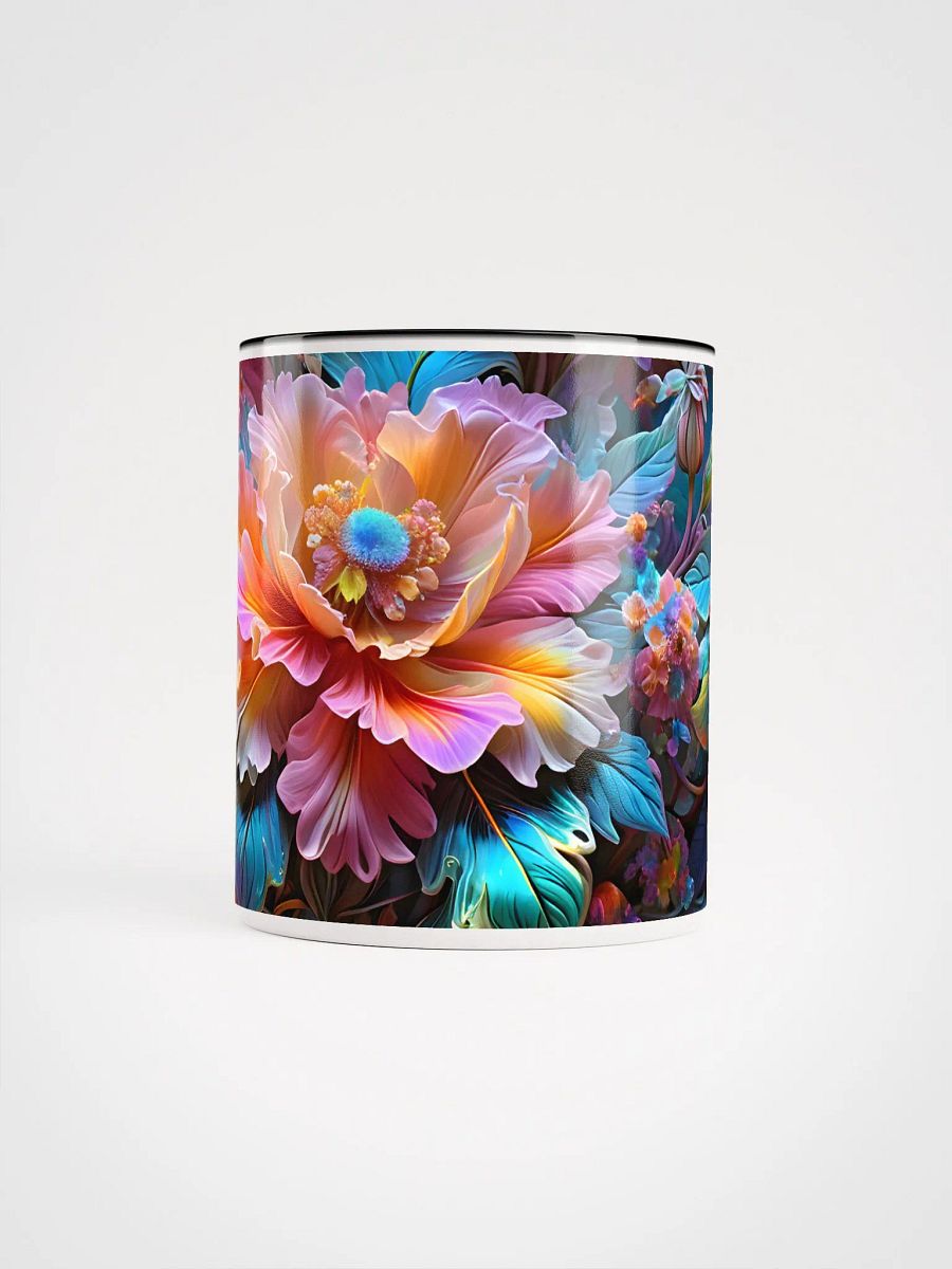 Coffee Mug with Color Inside - Iridescent Flowers product image (4)