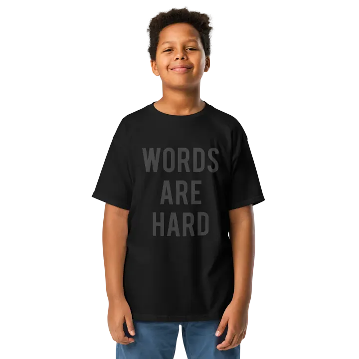 Words Are Hard Kids Tee product image (5)