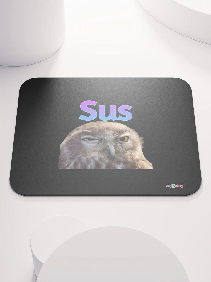 Sus Owl Classic Mouse Pad (Black) product image (2)