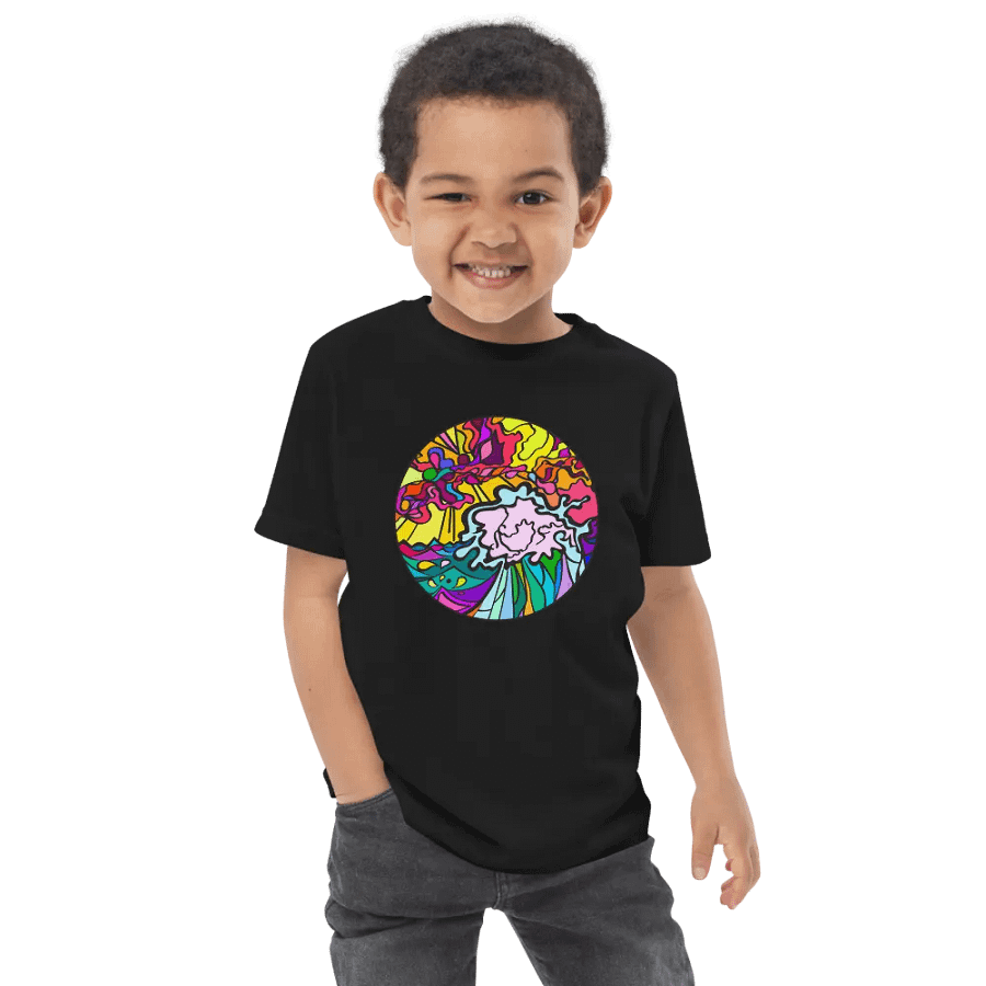 Kaleidoscopic Dreams Toddler T-Shirt - Wave at Sunset product image (8)