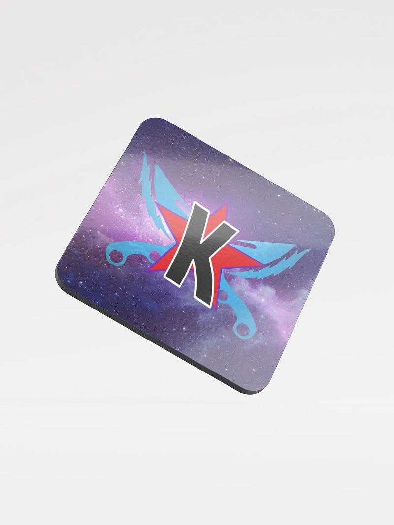 Symbol Glossy Cork Coaster