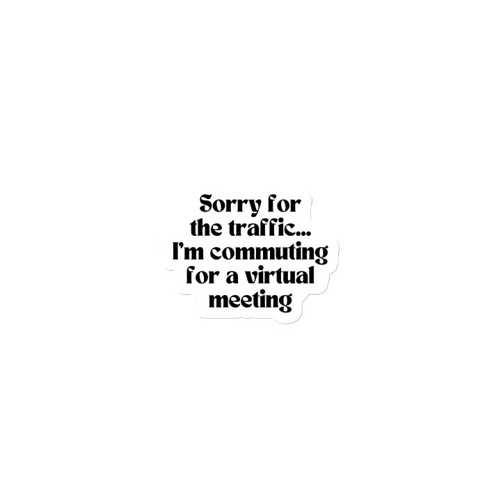 Magnet - Sorry I'm Commuting product image (1)