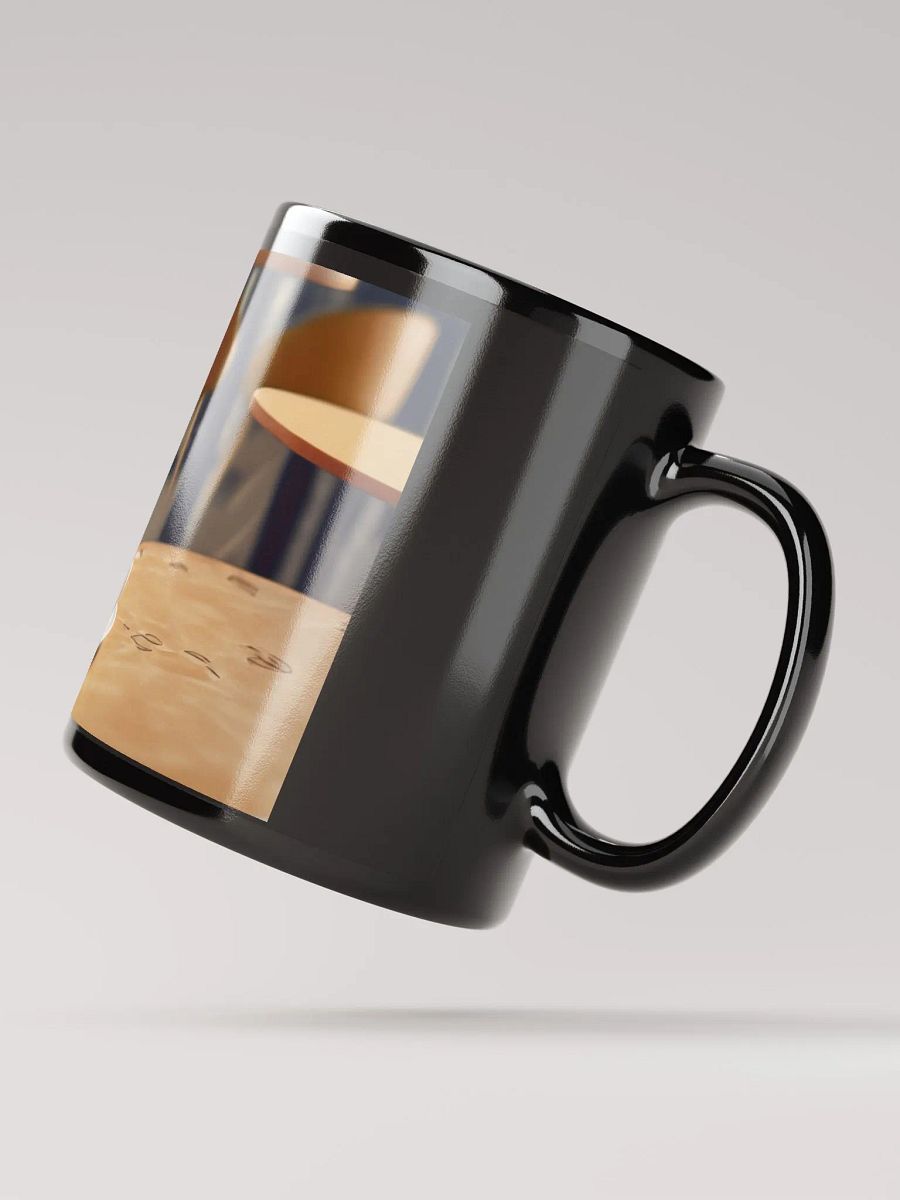 Simply Sophisticated: Black Glossy Mug with French Bulldog Silhouette product image (4)