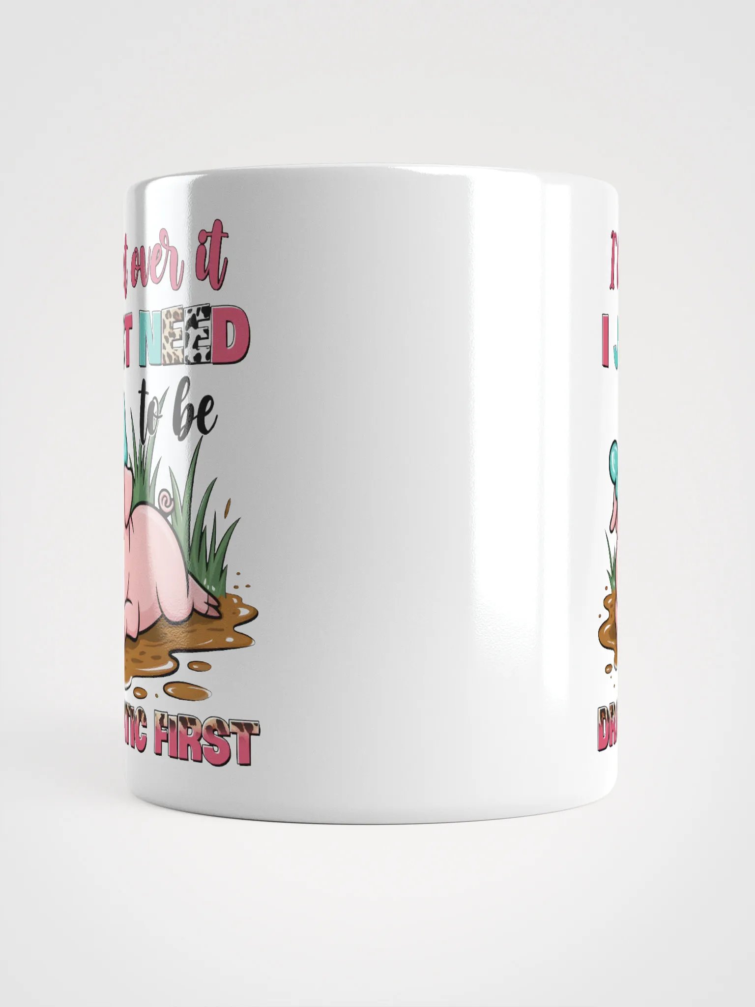 Dramatic Piggy White Glossy Mug product image (15)