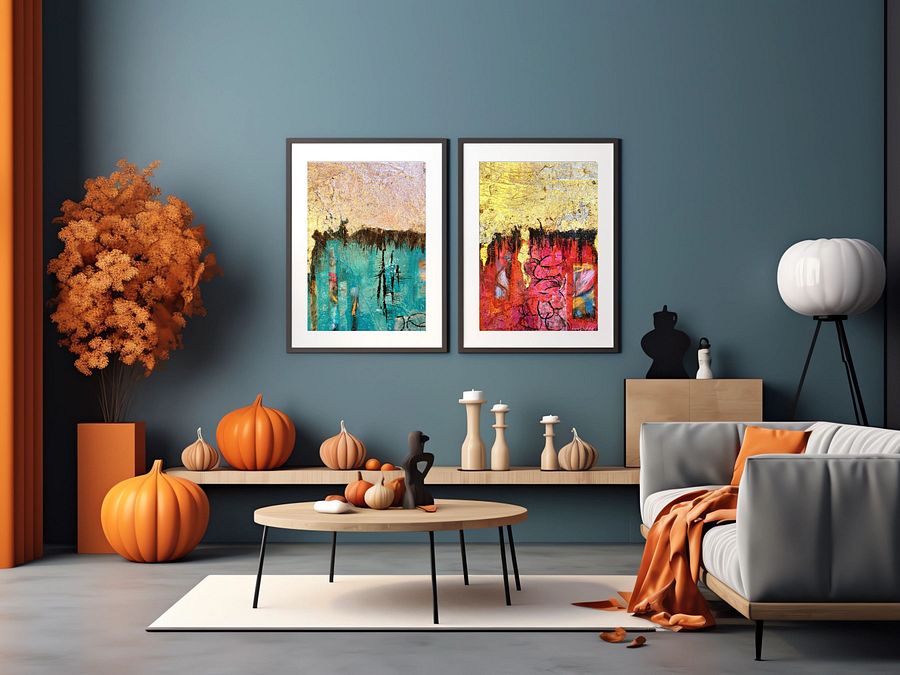 3 wall art designs , digital download in 3 colour of original artwork by b.reters product image (7)