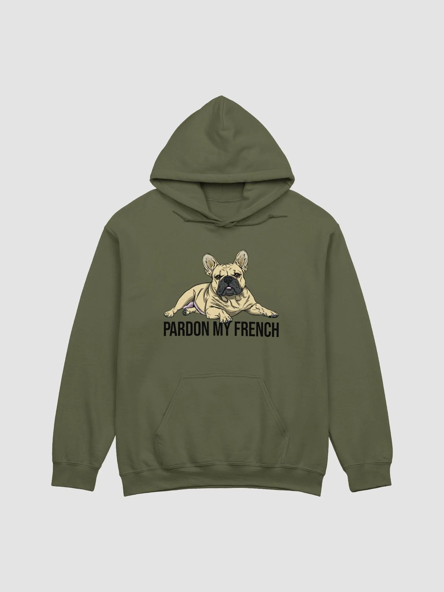 Pardon My French Hooded Sweatshirt of a French Bulldog | Funny Hoodie for Frenchie Owners product image (13)