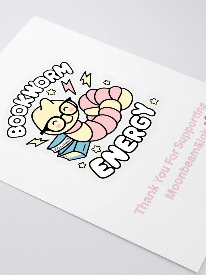 Bookworm Energy Cut Sticker Sheet product image (2)