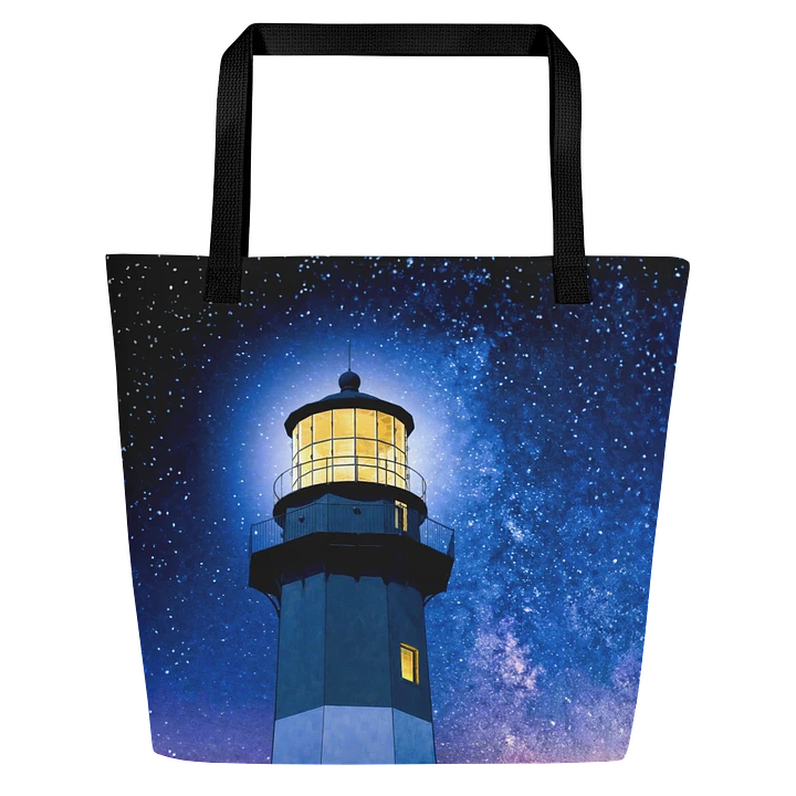 Tybee Island Lighthouse - Starry Night Tote Bag product image (1)