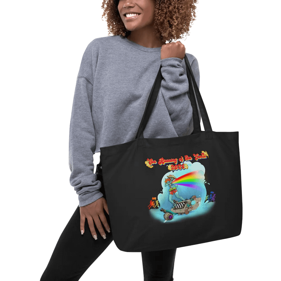 Running of the Trolls Rainbow Large Eco Tote - by Mischi product image (5)