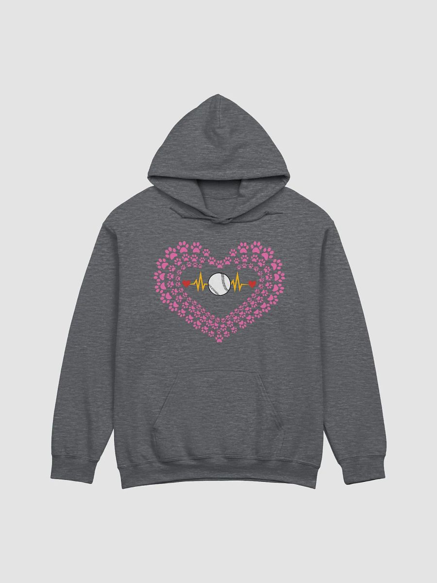 Heart Paw Print Baseball Hoodie product image (3)