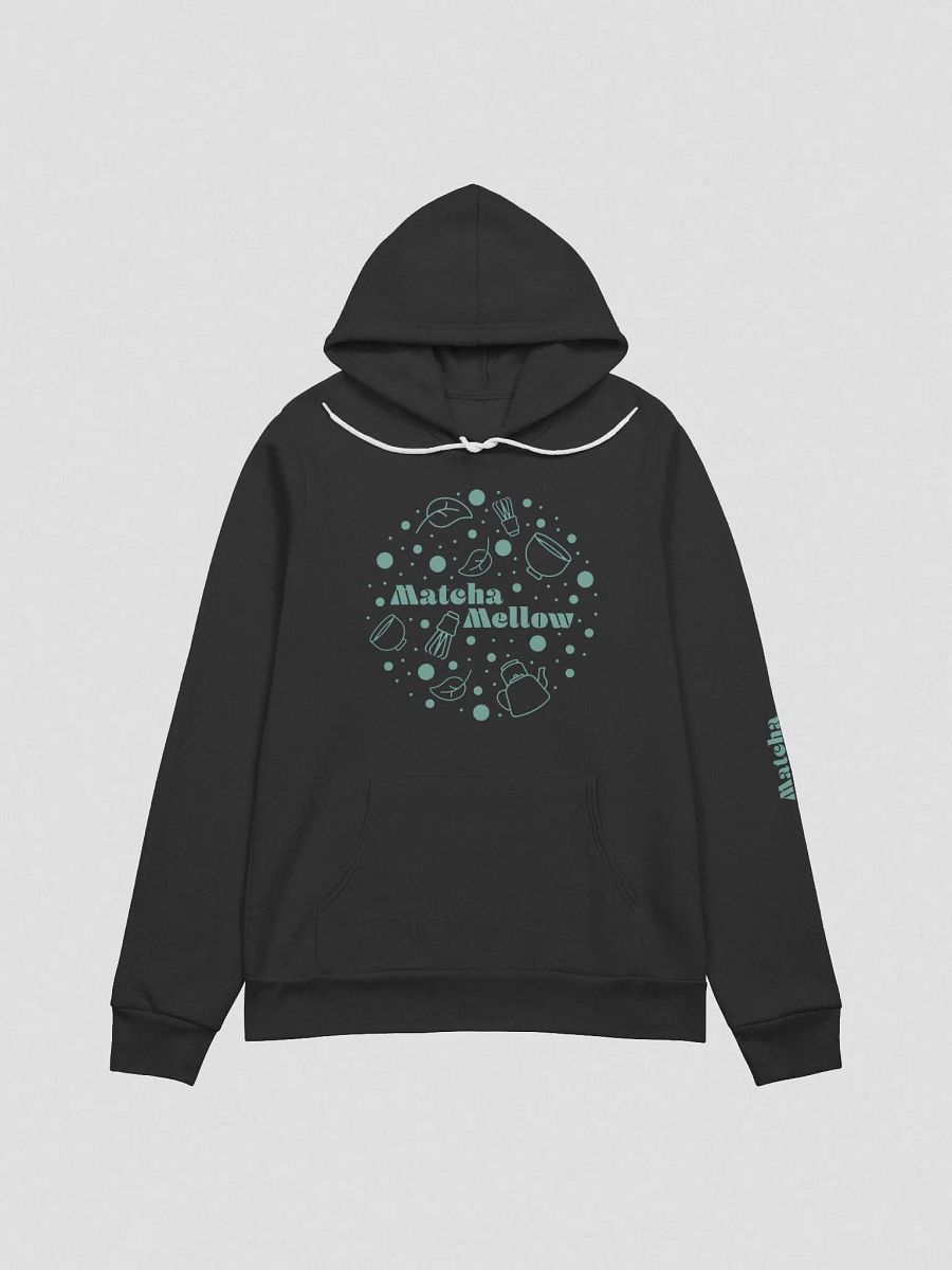 MatchaMellow Hoodie circle logo with teal logo product image (1)