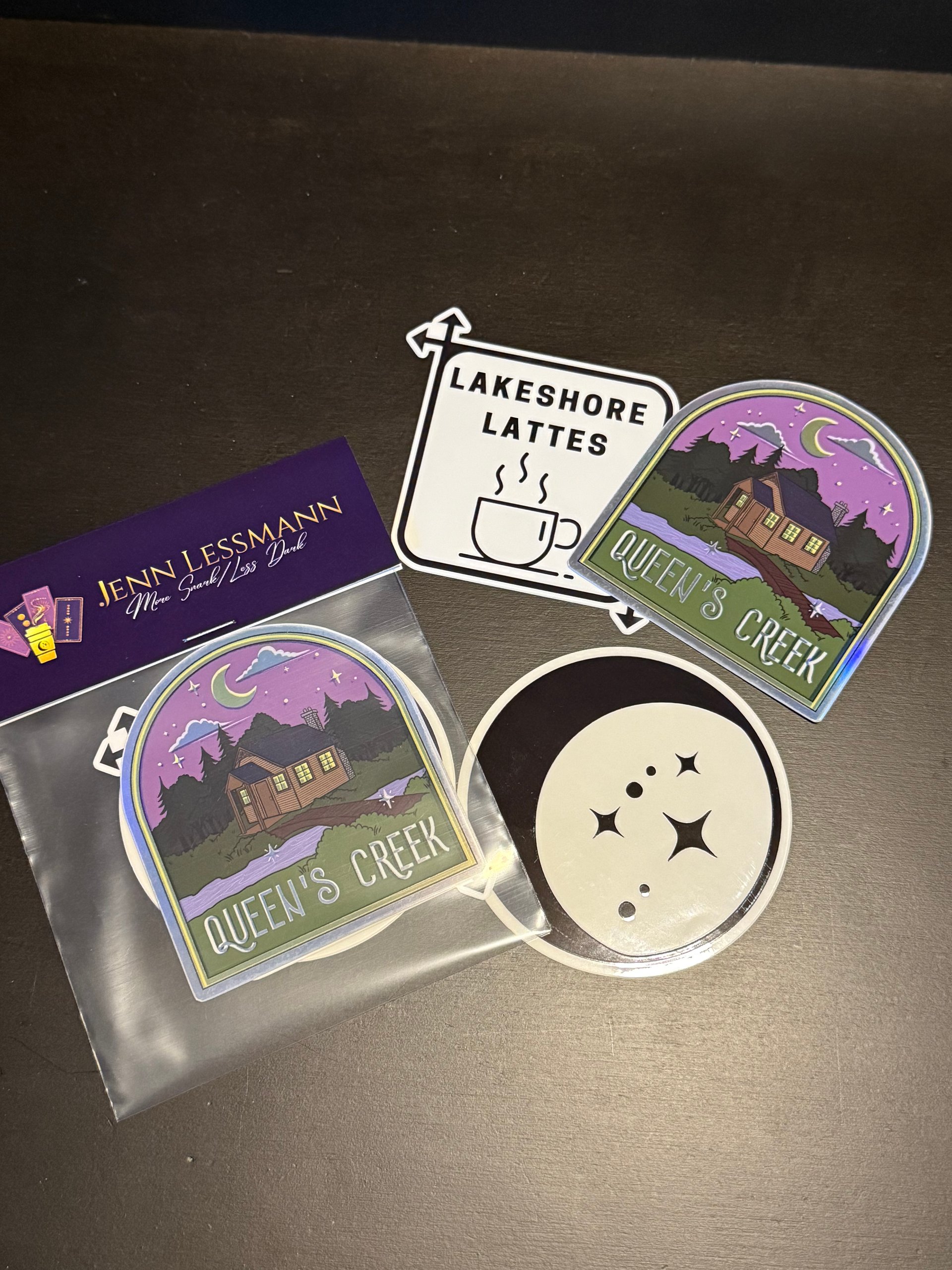 Queen's Creek Sticker Pack, Waterproof, Diecut Decals, Pack of 3 Stickers, 3 Inch product image (1)