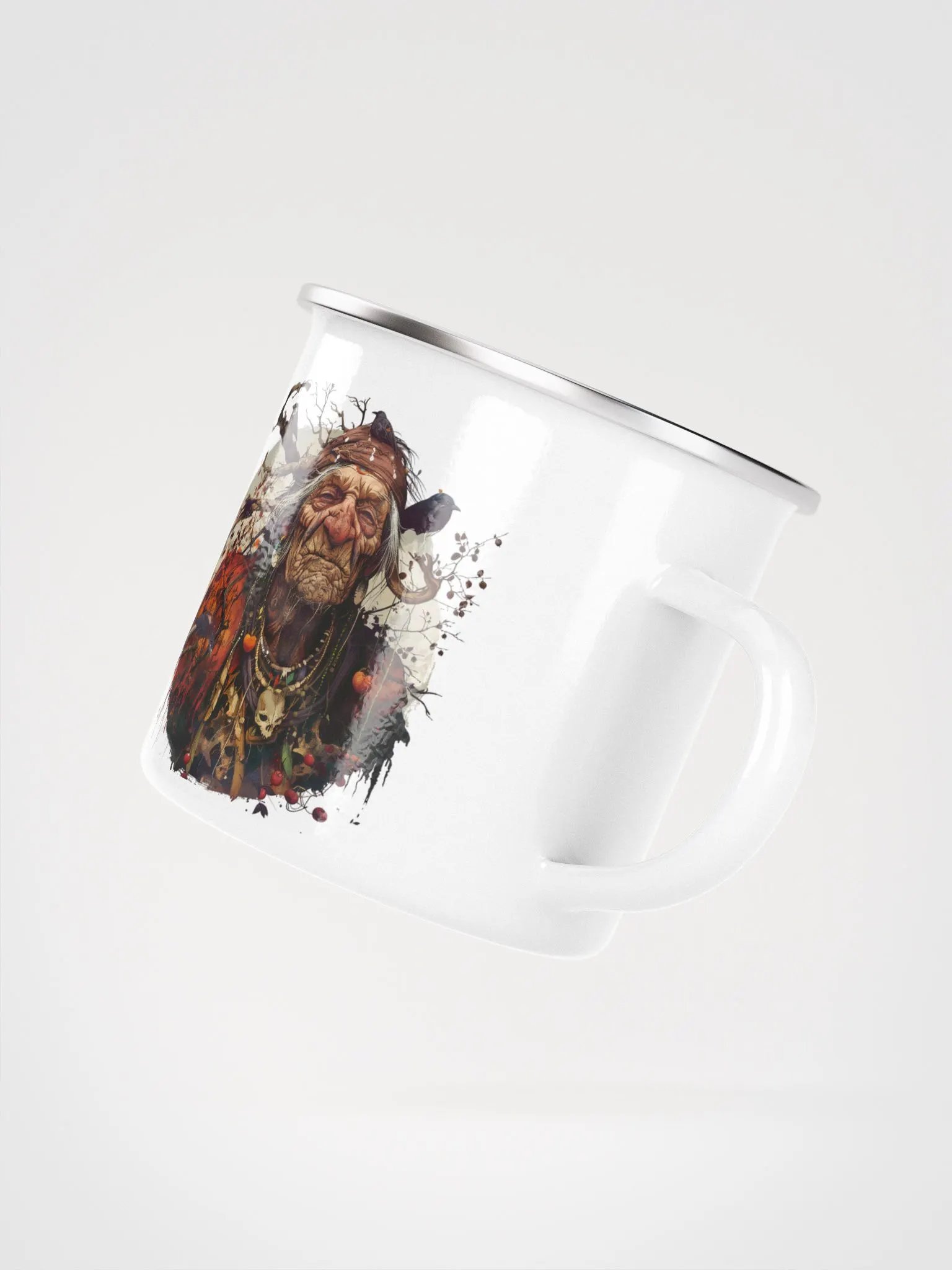 Baba Yaga - The Bad Witch of Slavic Folklore Enamel Mug product image (3)