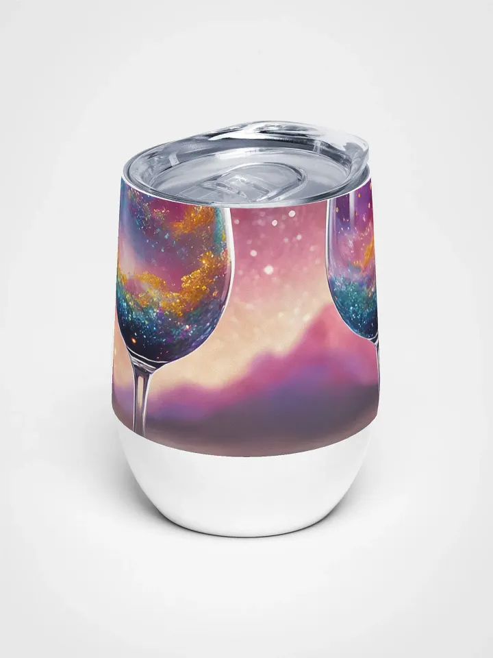The Vibrant Floral Wine Tumbler 12 Oz – Sip the Beauty of Spring product image (1)
