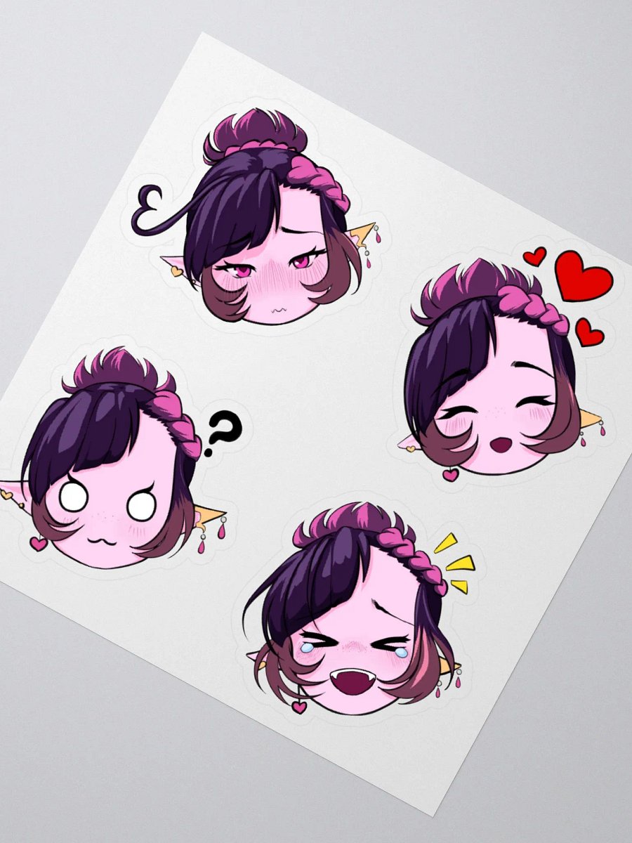 Yae Stickers - Hearts, Blush, Eh?, and Laughing product image (2)