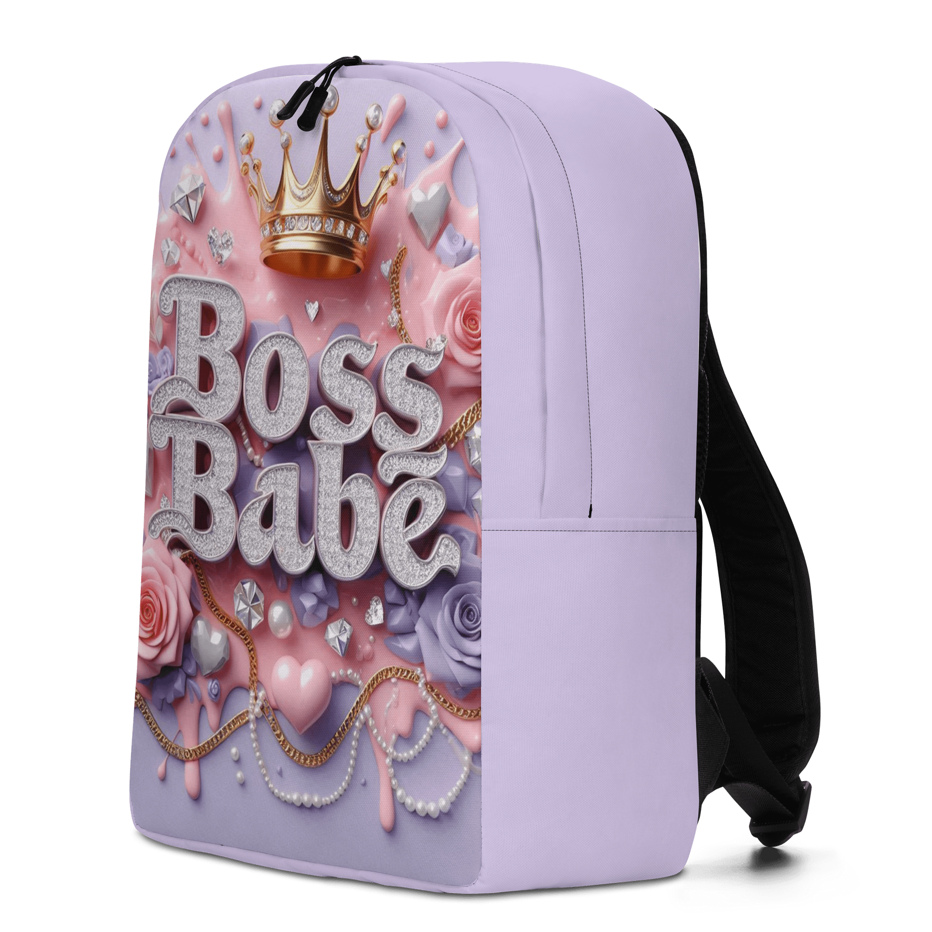 Royal Boss Babe All-Over Print Backpack product image (2)