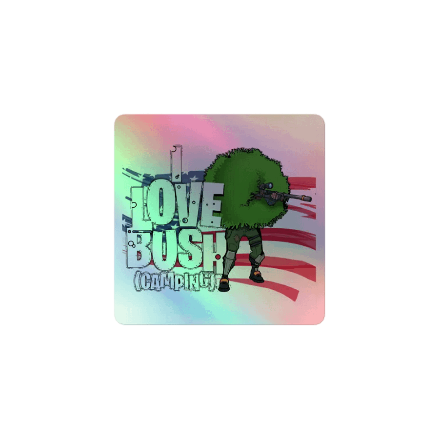 Bush Camo Holographic Sticker Sheet product image (1)