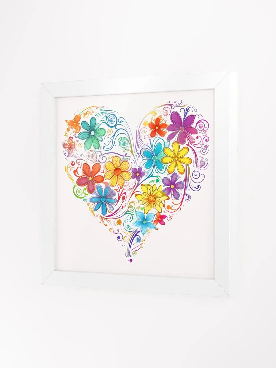 Floral Heart Rainbow Wall Art product image (2)